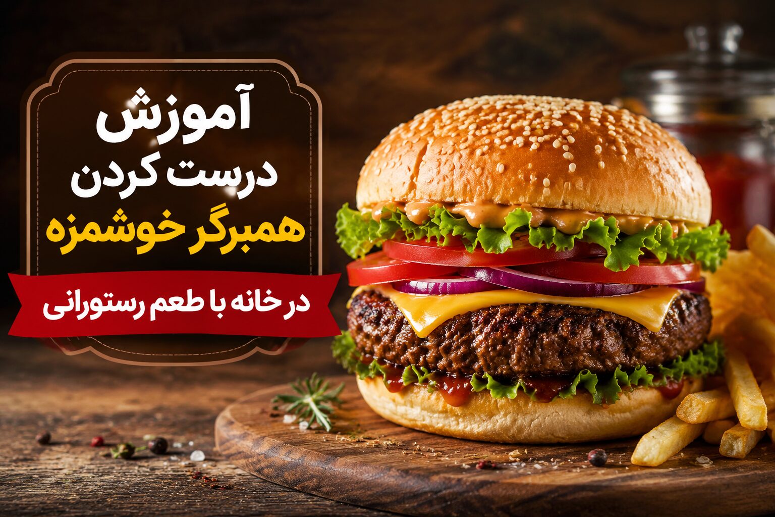 آموزش همبرگر خانگی